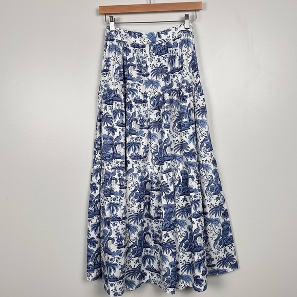 STAUD SEA SEA SKIRT BLUE TOILE size 0 NEW - Picture 8 of 15